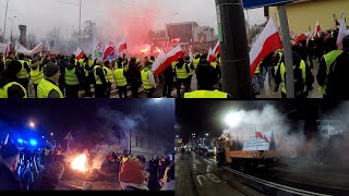 Protest rolników-Olsztyn 20.02.2024