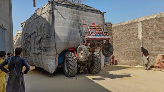 Massey tractor live Accident Full Load Trolley in Husk | #tractorvideo #1B