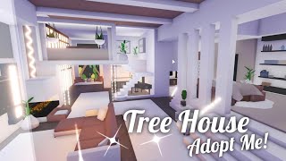 Modern Boho Tree House - Adopt Me! - Speed Build with Tour