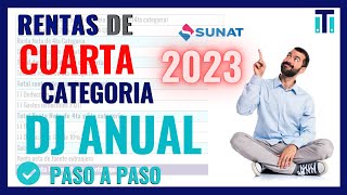 Como determinar la RENTA ANUAL de cuarta categoría 2023