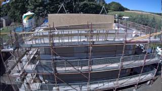 Installation of Building Panels Manufactured Off-site - Timelapse