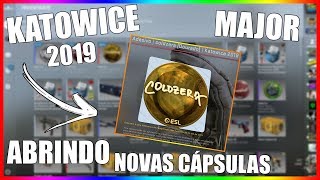 CSGO - ABRI CÁPSULAS DO MAJOR KATOWICE 2019, VEIO DOURADO?