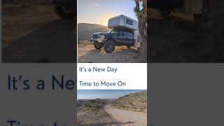 diy Truck Camper Boondocking in Arizona #shorts