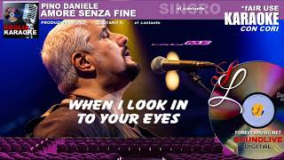 Pino Daniele - Amore senza fine - cori - Karaoke (SL)