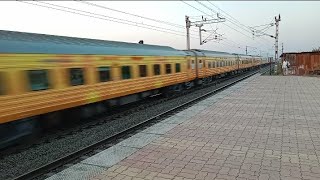 12951 - Mumbai Central to New Delhi Tejas Rajdhani Express Lead by (BRC WAP-7) Skipp Vaitarna .