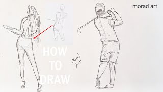 How to Draw a Body Step by Step for Beginners | Drawing Sketches