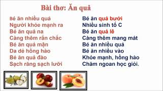 Bài thơ: Ăn quả_ Nguyễn Vân