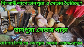 কয়েকশো  বছরের পুরনো এই শিল্প  ||কিভাবে লাউ দিয়ে তৈরি হয় তানপুরা ও সেতার || Vionil, Setar ,Tambura