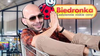 ANDREW TATE JEDZIE DO BIEDRONKI NA KOSZYKU! 🛒