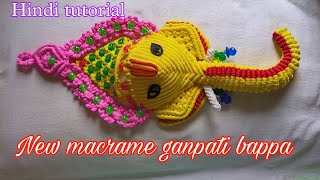 Easy steps 🤩 how to make macrame ganpati bappa at home, handmade work