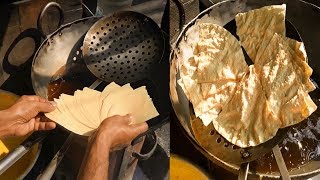 Crispy Flour Papad Making Indian Style | How to make Dal papad | Street Food Papad Papor Vaja