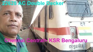 MGR Chennai Central KSR Bengaluru Double Decker - Journey Part 1 Chennai Katpadi