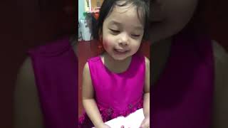 3 yr old Macey sings Ako ay may Lobo #shorts #shortsvideo