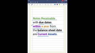 Are Notes Receivable Current Assets? 101