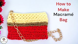 How to make a Macrame Bag | DIY Macrame Bag Tutorial