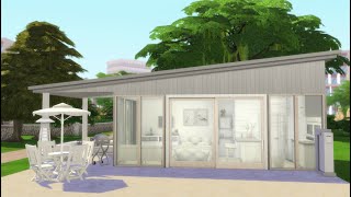 All White Micro Home [] Sims 4 Speed Build