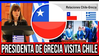 Presidenta de Grecia VISITA Chile 🇨🇱 #Chile #Valparaiso #ViñaDelMar #BioBio #GranSantiago