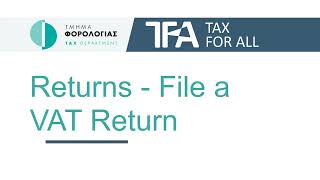 TFA - Returns - File a VAT Return