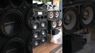 caixa residencial 6 pioneer cara preta e 4 tornado tocando funk #shorts