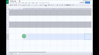 Google Sheets Project - Travel Log Tutorial