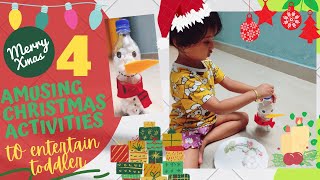 Christmas activities for toddlers| Activities to do at home| Affordable and low prep activities