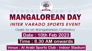 MCC Qatar Mangalorean Day | 10th February  | Al Arabi Sports Club- Indoor Stadium