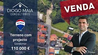 VENDA! Terreno com Projeto Aprovado em Gondomar, S. Cosme! 110 000€