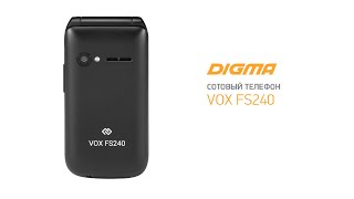 DIGMA VOX FS240 | Классический черный цвет, прочный раскладной  корпус, поддержка двух SIM-карт