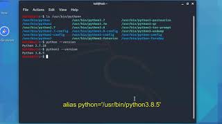 How to Change Python Old version to Latest Python version || Kali Linux Tutorial- Sep 2020  ||