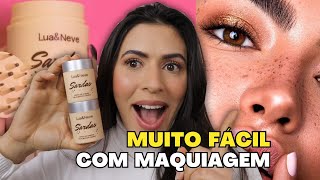 EFEITO DE SARDAS USANDO UM PRODUTO DE MAQUIAGEM - Testei lançamento LUA & NEVE: Funciona mesmo?