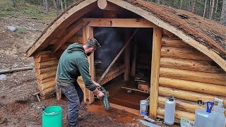 Двое Мужчин Строят ОГРОМНУЮ ХИЖИНУ под Землей | От Начала до Конца @lifeinthesiberianforest1