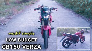 modif simple low budget ll modifikasi cb150 verza