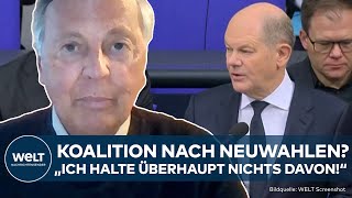 BUNDESTAG: Scholz stellt Vertrauensfrage! Kommt nach Neuwahlen die GroKo? Union nennt Details