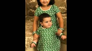 14 August  dress designs for babies  independence  day