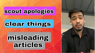 scout apologies || controversy end