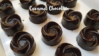 Caramel Chocolate | कैरमेल चॉकलेट | Caramel Filled Chocolate Recipe | Saute Time