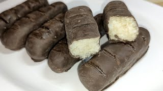 5 minute chocolate bar recipe with just 3 ingredients|| The fastest way to make homemade chocolate 🍫