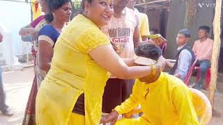 Oraon culture mein Madwa aur Haldi kaise hota hai /Mere bhai ka Madwa aur Haldi ceremony gaon mein