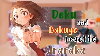 🥦🍡💥Deku and Bakugo react to Uraraka 🥦🍡💥||Izuocha+Kacchako||Twisted Bat•Demon