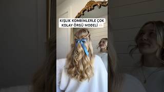 Kışlık kombinlerle deneyebileceğiniz örgü modeli #örgümodelleri #sacmodelleri