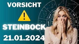 STEINBOCK ♑️❗️DU MUSST AUFPASSEN! ❌ Horoskop - 21.Januar 2024 #steinbock #tarot