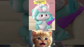 Naughty yellow dino😵 || #trollcat3 #short #catvideos #trollcat  #trollworld