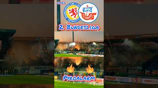 FC Hansa Rostock Pyro in Braunschweig #pyroalarm #2bundesliga #hansa