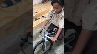 Pulang sekolah langsung main sepeda drag #automobile #indonesianosbmxsociety #sepeda #motorbmx