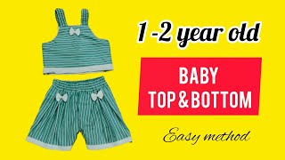 Beautiful Baby Top With shorts Cutting and Stitching#shorts#top&shorts