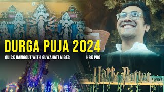 DURGA PUJA 2024 GUWAHATI | SOME MOMEMTS OF MY FESTIVE VIBES | HARRY POTTER PANDLE