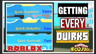 Basically All The Quirks In Boku no Roblox Remastered