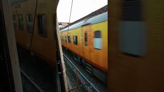 12951: Mumbai Central to New Delhi Tejas Rajdhani Express Led by (Vadodara WAP-7). #shorts