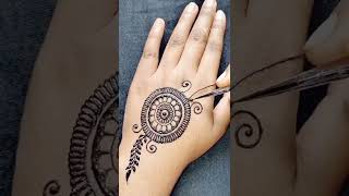 Very Beautiful 😍Gol Tikki Mehndi Design||Finger Mehndi Design #shorts #mehndi #mehandidesign