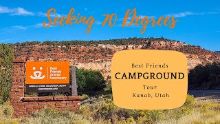 Visiting the Best Friends Animal Sanctuary Campground, Walking Tour.